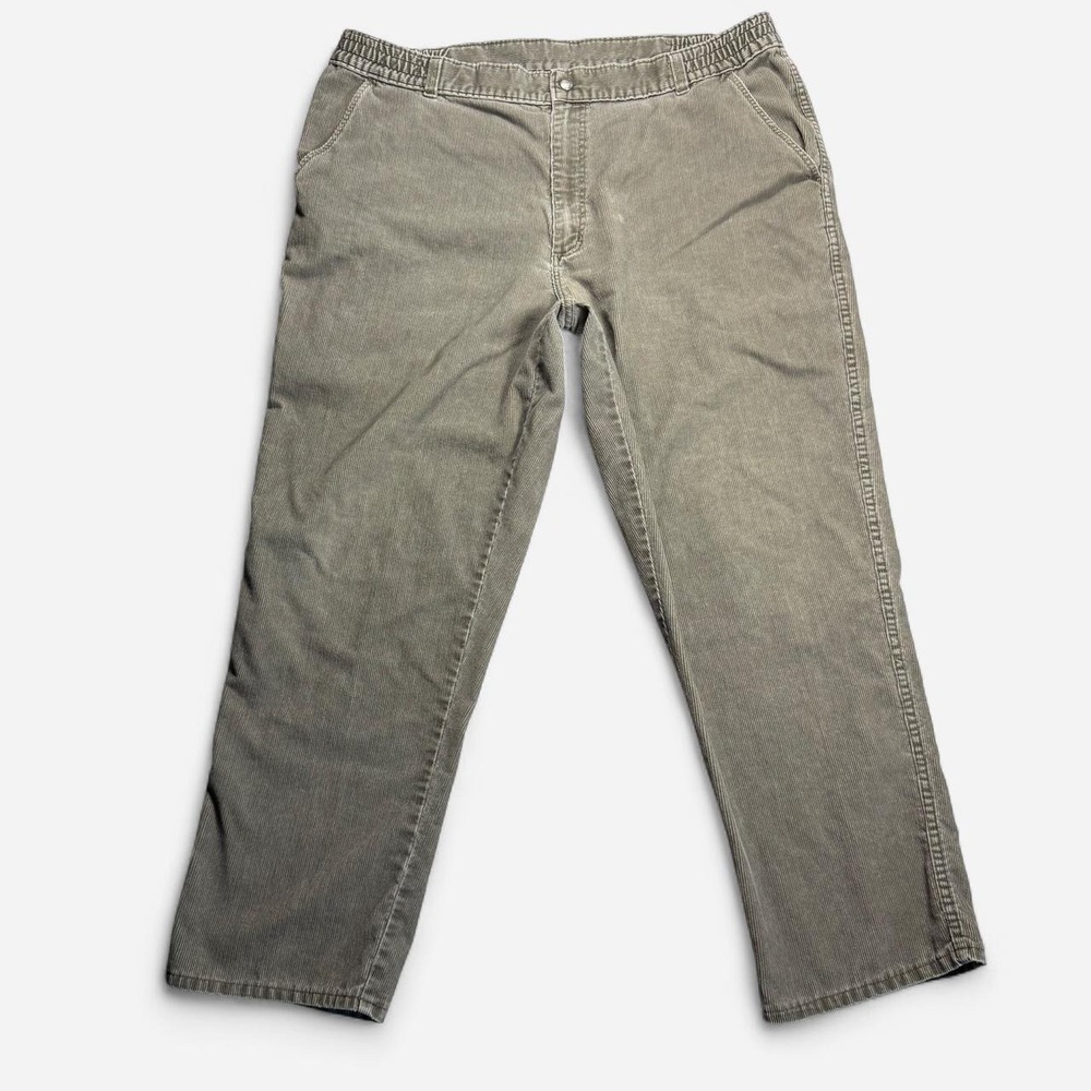 Vintage L.L.Bean Pathfinder green corduroy pants, made in USA, 42x30